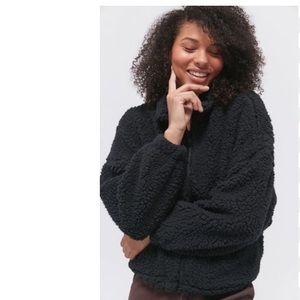 American Eagle Oversized Plush Teddy Hooded Thermal Cloud Sherpa Jacket S